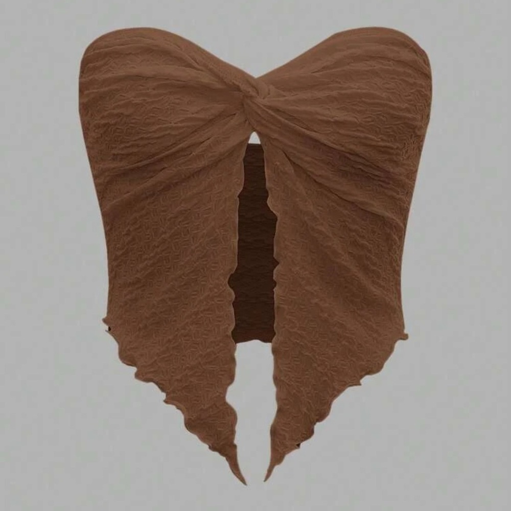 SHEIN Brown Strapless Top (S)